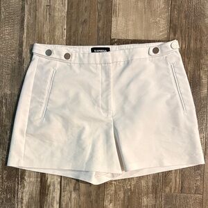 Express Women's High Waist White Shorts